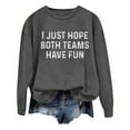 thumbnail image 1 of WEAIXIMIUNG Chandails à Col Rond pour Femmes Graphiques Plage Noël Surdimensionnés Chandails à Manches Longues pour Femmes Imprimés Lettres Légers Chandails Amples Blouse Haut, 1 of 5