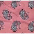 thumbnail image 4 of oneOone Organic Cotton Poplin Twill Fabric Paisley Block Print Sewing Fabric BTY 42 Inch Wide, 4 of 4