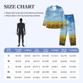 thumbnail image 4 of Sikiie Blooming Sunflower Field Mens Pajama Set, Soft Warm Long Sleeve Sleepwear, Cozy Button-Down Pjs for Men-Large, 4 of 7