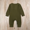 thumbnail image 5 of Girls Boys Solid Color Jumpsuit Spring and Autumn Long-Sleeved Clothes Set Girls Newborn Baby Jumpsuit 0-24M, 5 of 8