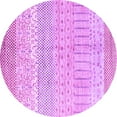 thumbnail image 1 of Ahgly Company Indoor Round Oriental Purple Modern Area Rugs, 8' Round, 1 of 4