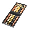 thumbnail image 1 of 5 Pairs Reusable Chopsticks Set , Easy To Use Fancy Chopsticks Hair Sticks with Box - Washable Chopsticks, 1 of 9