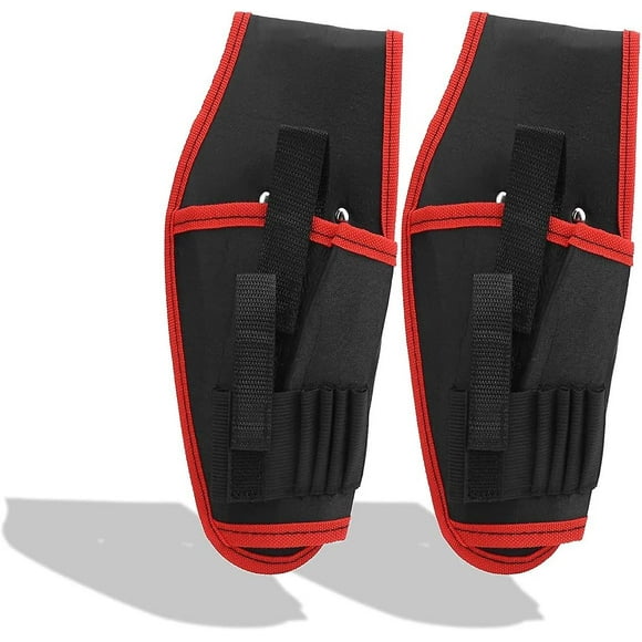 2 Pcs Electric Drill Belt Pouch, Adjustable Waist Belt Portable Cordless Electrician's Multifunctional Tool Bag