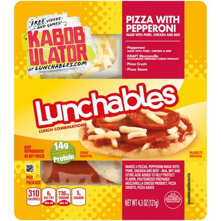 Lunchables Lunch Combinations Pizza with Pepperoni, 4.3 OZ