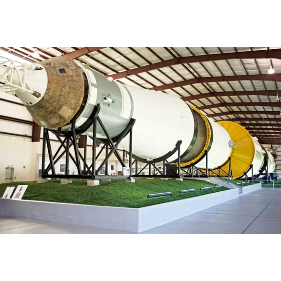 24x36 gallery poster, Saturn V Rocket, Johnson Space Center