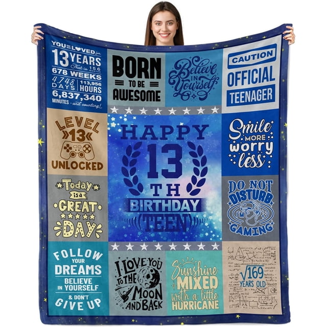 LHSHID 17 Year Old Boy Gift Ideas 17th Birthday Gifts for Boys Gifts for 17 Year Old Boys Birthday Gifts for 17 Year Old Boys 17th Birthday Decorations for Teen Boys Throw Blanket 30x40in