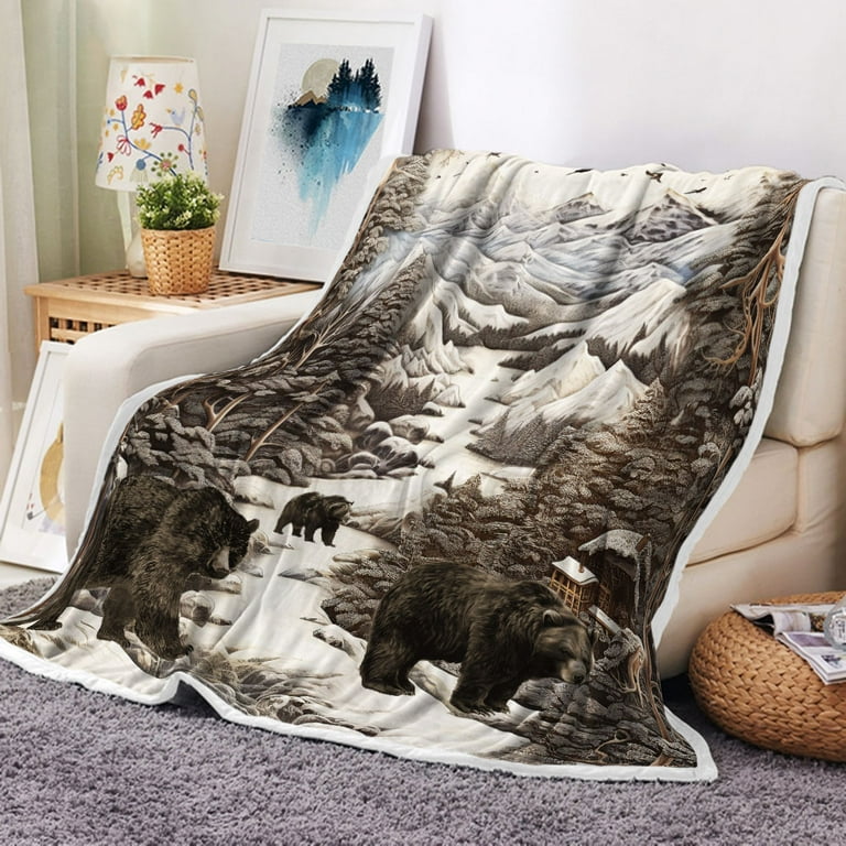 Bear throw online blanket