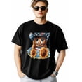 thumbnail image 2 of Camisetas para hombre, camisetas de manga corta con estampado de búho y girasol, cuello redondo, corte holgado, para adolescentes y niños., 2 of 8