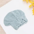 thumbnail image 5 of Unique Bargains 1pc Water-absorbent Quick Drying Bow Hair Towel 9.45"x 11.81" Gray Blue, 5 of 5