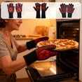 thumbnail image 1 of Sentmoon Mitaines de Four Résistantes à la Chaleur Mitaines de Four une Paire de Mitaines de Four Gants Résistants à la Chaleur pour Fours et Micro-Ondes et Gants de Protection Résistants aux Hautes Températures pour la Manipulation de Casseroles et Poêles, 1 of 7