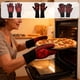 thumbnail image 1 of Guantes de Horno Resistentes Al Calor - Manoplas de Cocina de Silicona Antideslizantes, Rojo MNFD, 1 of 6