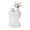 White, variant on VENTOPYR 17.9" Polygonal Magnesium Oxide Side Table, Unique Geometric Accent End Table for Living Room, Bedroom, Patio, Gray