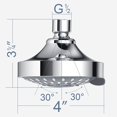 thumbnail image 5 of Alcachofa de ducha de alta presión, 5 configuraciones de rociado Alcachofa de ducha de baño ajustable, Alcachofa de ducha fija Alcachofa de ducha de lluvia Alcachofa de ducha de alto flujo con rótula JAMW Sencillez, 5 of 5