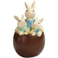 thumbnail image 1 of Pascua Chocolate Cáscara De Huevo Pareja Familia Conejito Ornamento Primavera Pascua Decoraciones Resina Conejito Decoraciones Figuritas Artesanías matsuzay FN007190-03, 1 of 6