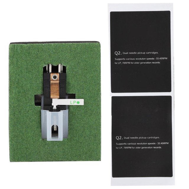 Ruby Y Sapphire Dual Needle Stereo Stylus Cartucho Para Tocadiscos Accesorio Inevent EL008373-00