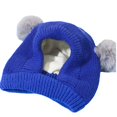 thumbnail image 5 of CPNG Toddler Beanie Baby Kids Fleece Lined Knitted Beanie with Face Mask & Pom Pom Warm Winter Hat Knit Cap for Boys Girls Soft Cozy Infant Hat, 5 of 6