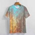 thumbnail image 3 of Mermaid Fish Scales Women's Short Sleeve Tops Casual Blouses T Shirt, 3 of 6