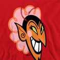 thumbnail image 2 of The Powerpuff Girls Him Devil Face Adult Pull-Over Hoodie, Red, Small, 2 of 5