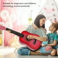 thumbnail image 3 of Musical Instrument, Kids Guitar Toy Adjustable Strings Basswood 22.8 X 7.6in  for Beginners, 3 of 7