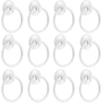 thumbnail image 1 of 12 pomos redondos antiguos para cajones para puertas, armarios y aparadores de un solo agujero (blanco) oso de fresa Electrónica, 1 of 5