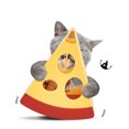 thumbnail image 2 of Jouet Automatique pour Chat en Forme de Fromage Rechargeable par Usb Cage Intelligente pour Petits et Moyens Chats, 2 of 8