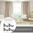 thumbnail image 5 of Curtain Holders With Plastic Locking Buckle For 1 To 1.2 Inch Rods, Strong Capacity Supporting Up To 30 Kg, Easy Installation Curtain Rod Brackets Accommodating Various Rod, 5 of 5
