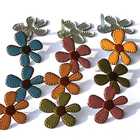Eyelet Outlet Soutiens-Gorge en Forme 12/pkg-Fleurs Cousues - Automne