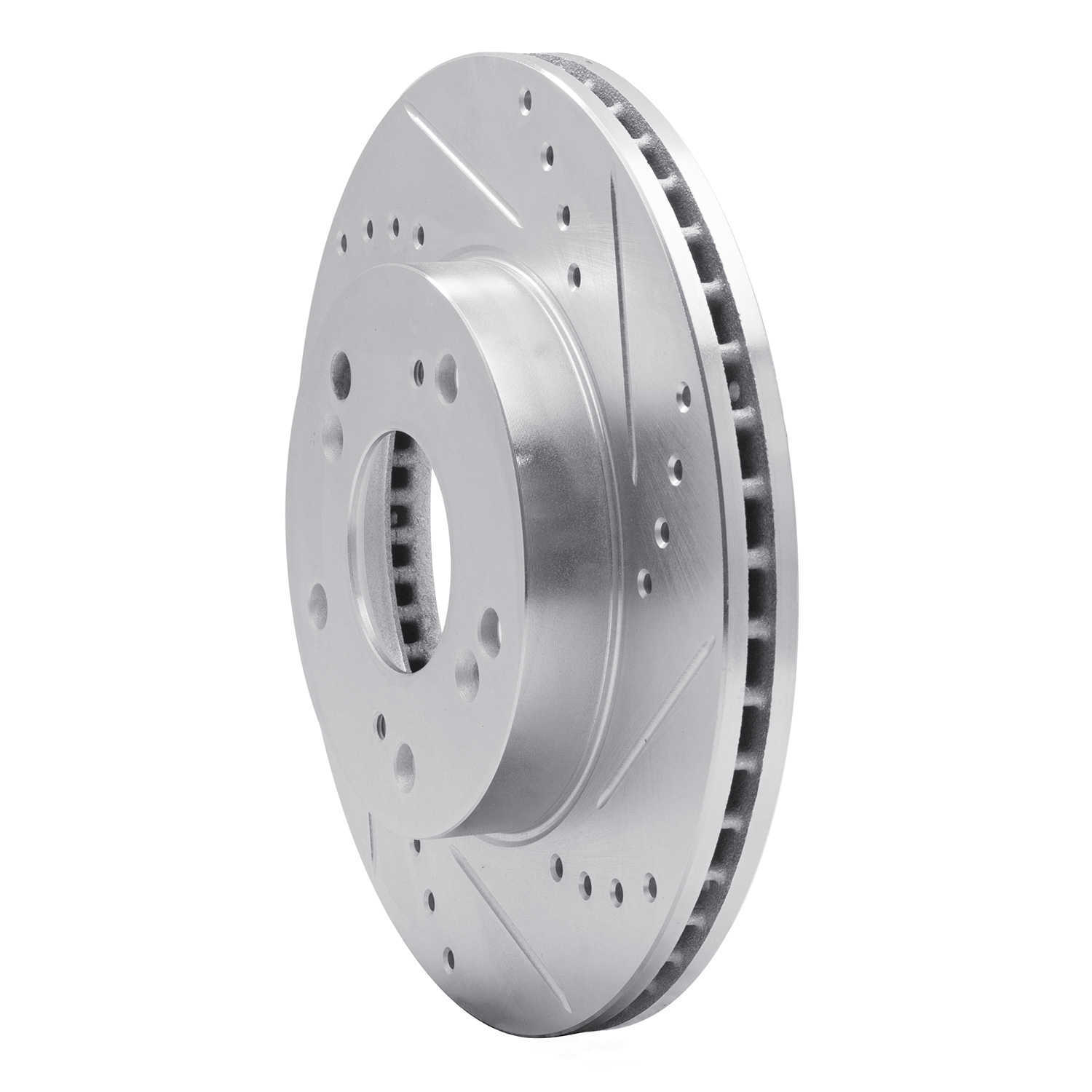 Dynamic Friction Company 631-59036R DFC Brake Rotor - Drilled And Slotted - Silver