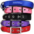 thumbnail image 2 of GFDYREE Deluxe Adjustable Thick Dog Collar, (Pink, XLarge), by, 2 of 7