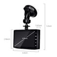 thumbnail image 3 of TIMIFIS Driving Recorder Double Recording Car Recorder 4 Inch Screen Car Front Car HD Car Flip Lens 1080P Night Vision Car Recorder Vehicle Camera, 3 of 8