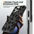 thumbnail image 5 of Anniamy Magnetic for iPhone 16 Pro Max Case, [Compatible with MagSafe] Black Rose Flower Print Phone Case with Screen Protector Hard PC+Soft TPU Bumper Protective Cover for Women, 5 of 5