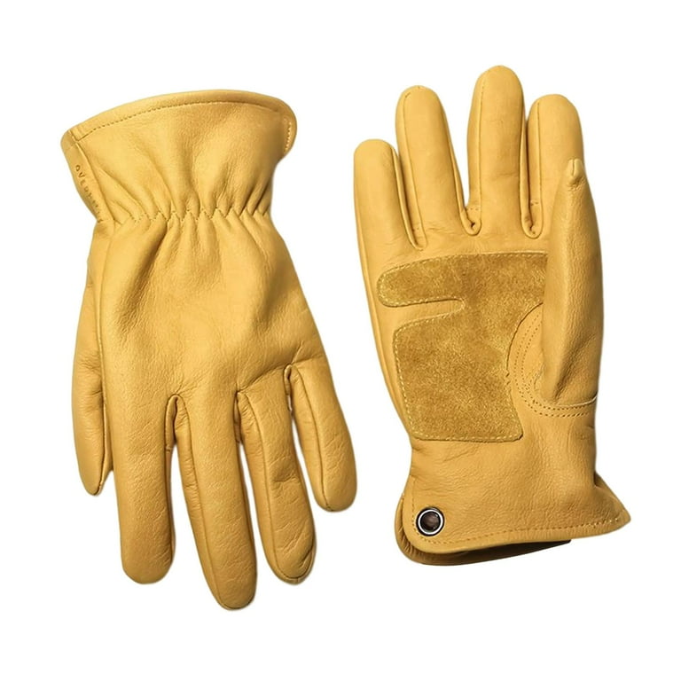 Yellow work on sale gloves