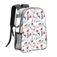 thumbnail image 3 of Kdxio Tulips Flowers Clear Backpack, Transparent Bookbag for School for Women Men, Capacity Clear Bag for College, Travel, 3 of 7