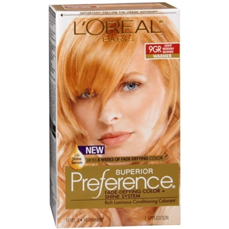 L'Oreal Superior Preference - 9GR Light Reddish Blonde ...