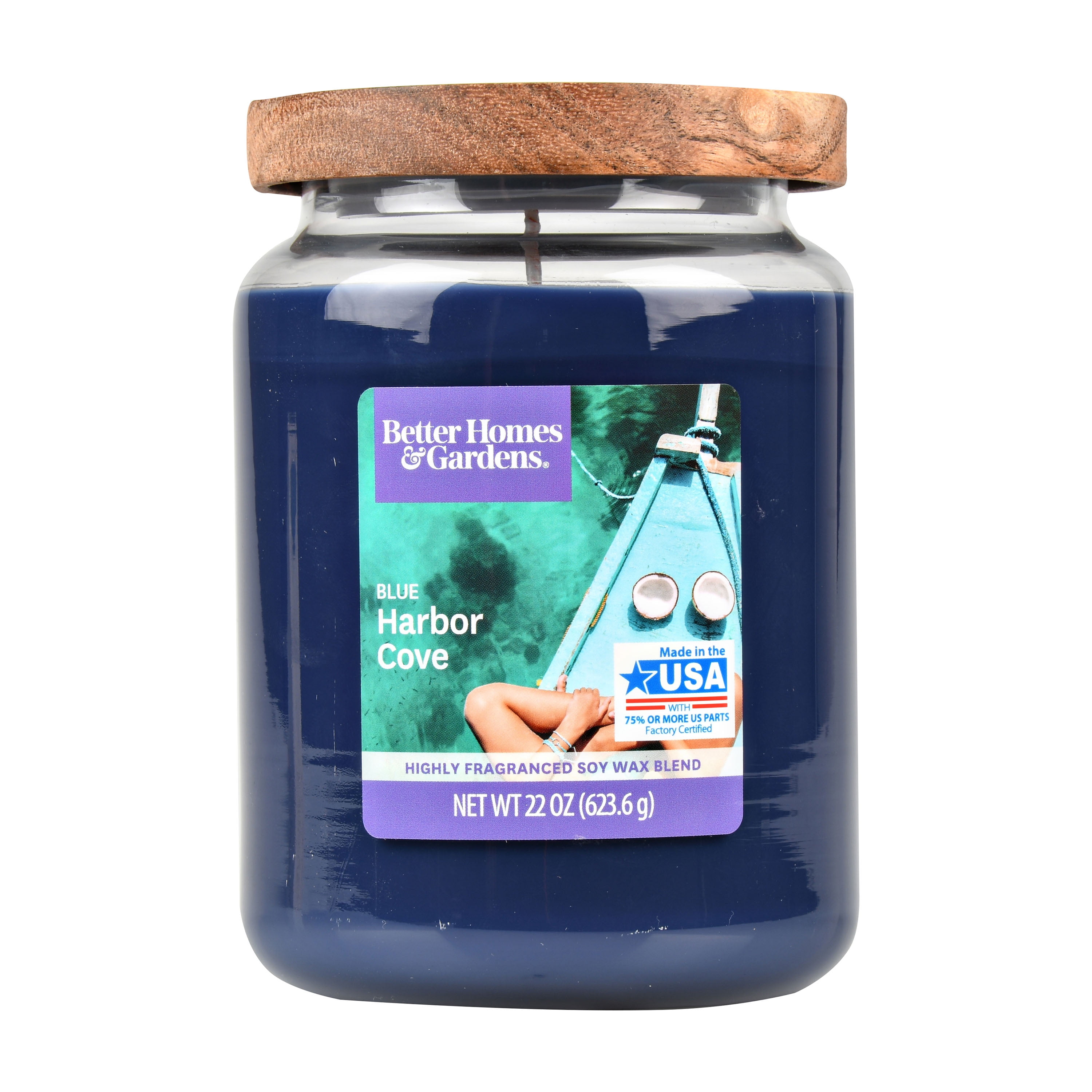 Better Homes & Gardens 22 oz Blue Harbor Cove Single-Wick Candle