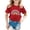00-Red80, variant on Yiyuu Toddler Girls Casual Short Sleeve T Shirt Kids Summer Rainbow Graphic Tee, Sizes 1-13