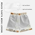 thumbnail image 3 of FORMRS Boys Swim Trunks Quick Dry Mesh Liner Boardshorts Sizes XS-XL, Beige Halloween Pumpkin, 3 of 7