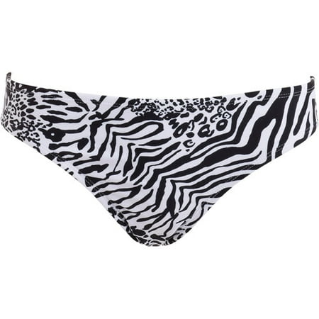 CALIFORNIA WAVES $28 NEW 5116 Ruched Side Tab Bikini Womens Swim Bottom S