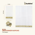 thumbnail image 2 of Katbite 50 Pack Gold Paper Napkins, Everyday Decorative Hand Towels Disposable- 8.5x 4-Inches Folded, 2 of 8