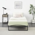 thumbnail image 4 of M optimized 10 Inch Twin Size Platform Metal Bed Frame Low Profile with Storage, No Box Spring Needed, Black, 4 of 6