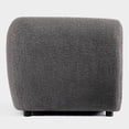 thumbnail image 4 of Furniture of America Nallia Tuxedo Style Upholstered Boucle Fabric Charcoal Gray Accent Chair, 4 of 12