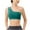Green, variant on JGGSPWM Women's Cutout Strap One Shoulder Sports Bra Medium Support Workout Yoga Black L