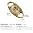 thumbnail image 6 of SkyAuks V-Cut Cigar Cutter, Sharp Blade Stainless Steel Carved Cigar Guillotine Scissors with Gift Box(Color:Gold), 6 of 6