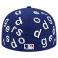 thumbnail image 4 of Men's New Era Royal Los Angeles Dodgers Team Confetti 59FIFTY Fitted Hat, 4 of 6