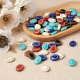 thumbnail image 5 of U8MO 100pcs Plating Retro Acrylic Oval Beads Smooth Loose Spacer Crafting 17.5x13.5mm, 5 of 7