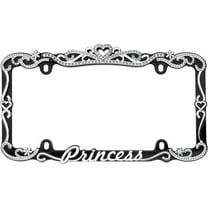 Cruiser Accessories Princess Die-Cast Metal License Plate Frame