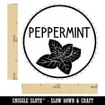 thumbnail image 2 of Peppermint Text with Image Flavor Scent Self-Inking Rubber Stamp Ink Stamper - Red Ink - Medium 1 Inch, 2 of 7