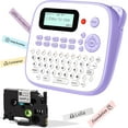 thumbnail image 1 of Label Maker Machine DS Label Maker Machine with Tape Portable Labeler with Keyboard Powe by Type-C Multiple Symbols for Home Small School Kids Use Purple, 1 of 9
