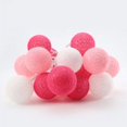 thumbnail image 2 of Light Ball Cotton Decoration String Light Hanging String Lamp for Party Wedding  3pcs Batteries  Flashing  Green, 2 of 10