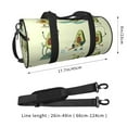 thumbnail image 4 of Haiem Avocado for Exercise Pattern Gym Bag for Women Men, Waterproof Travel Duffel Bags, Personal Item Travel Bag Weekender Bag with Shoes Compartment & Wet Pocket, 4 of 8